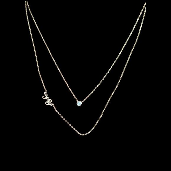 Gold Plated VTG Sunstone Imports Inc. CZ "Wifey" Heart Pendant SU CZ CN - Picture 1 of 5